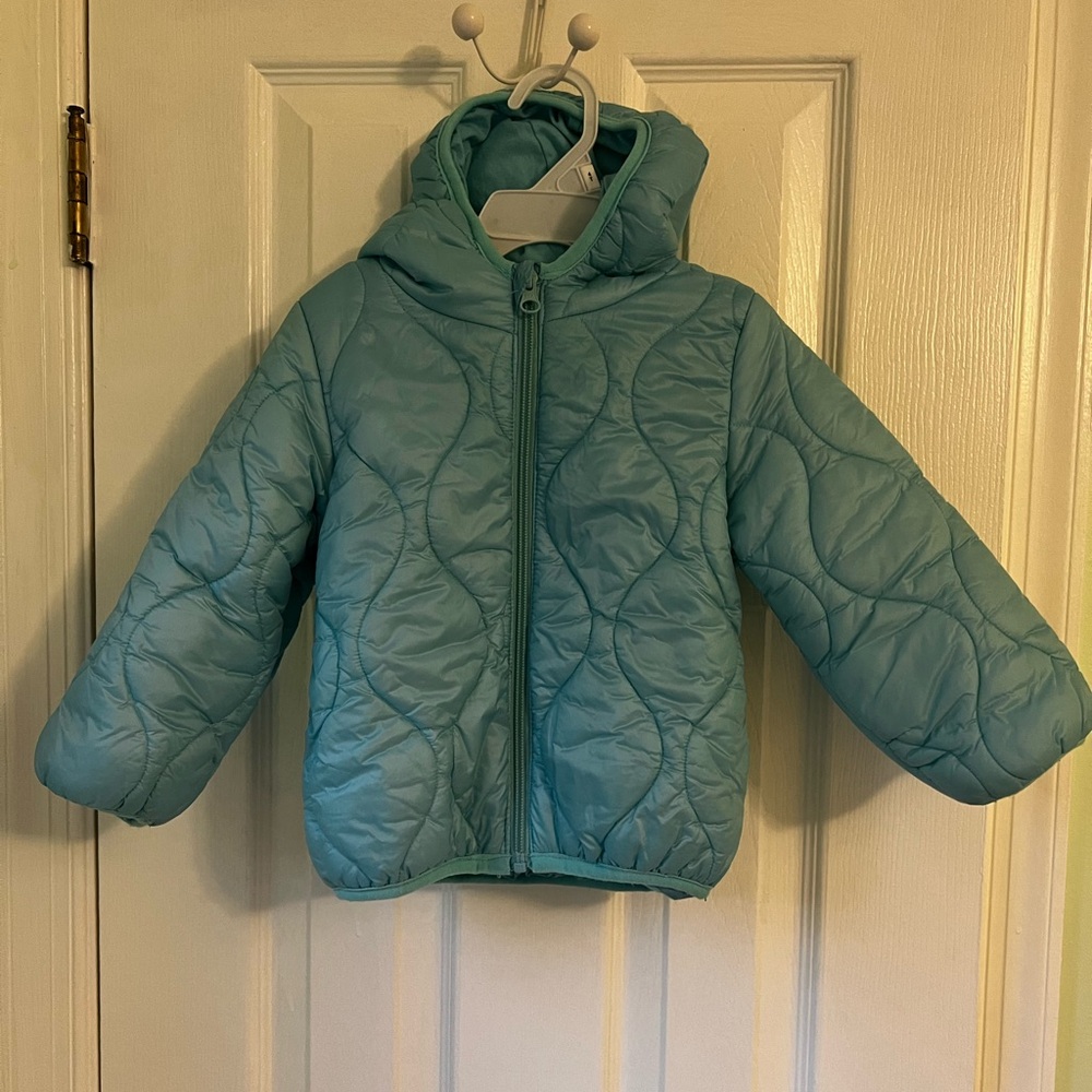Cozy Teal Kids Puffer Jacket